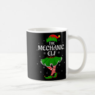 Mechanic Elf Christmas Family Girls Women Elf Squa Coffee Mug