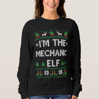 Mechanic Elf Ugly Christmas Sweatshirt