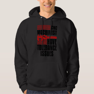Mechanic Engineer Operator Cnc Machinist Hoodie