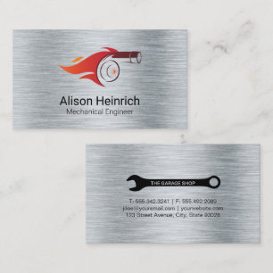 Mechanic   Engineer   Turbo   Wrenches Business Card