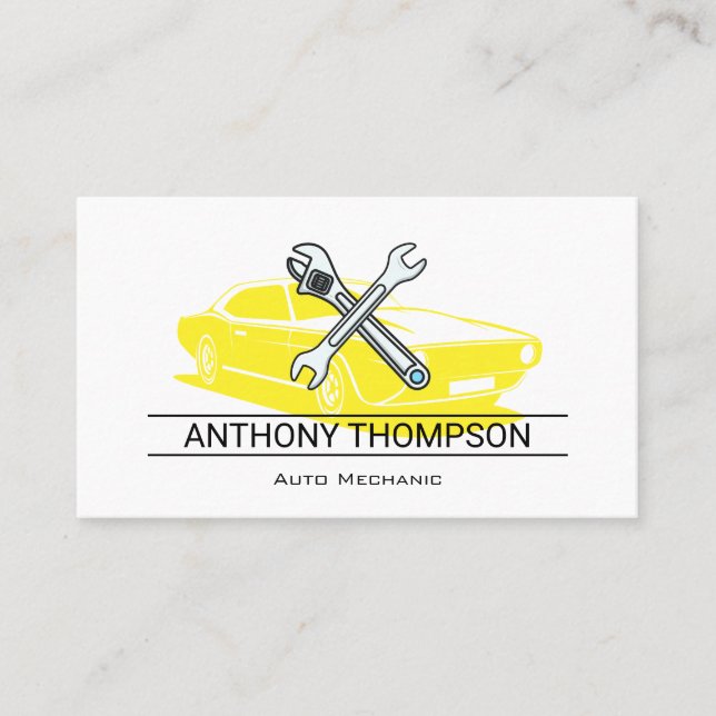 Mechanic | Engineer | Wrenches  Business Card (Front)