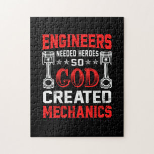 Mechanic Engineers Needed Heroes Jigsaw Puzzle