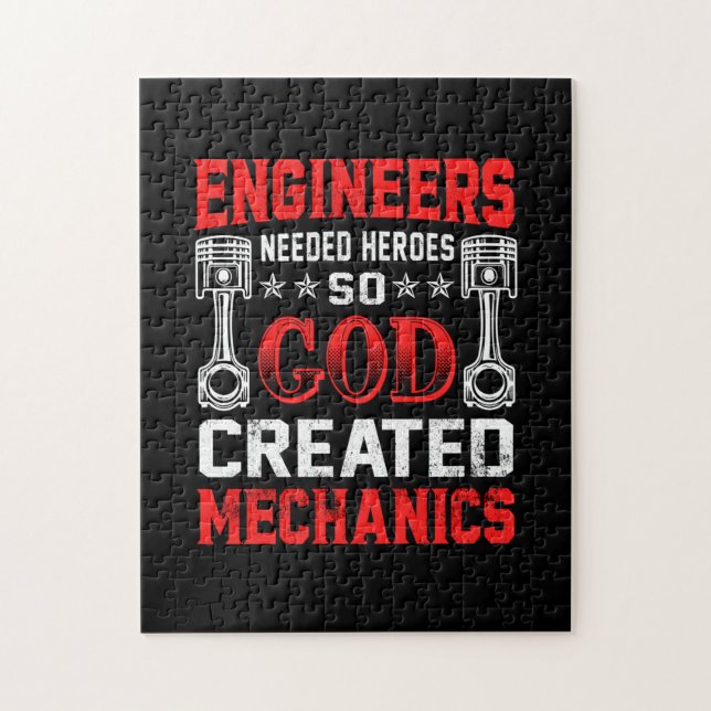 Mechanic Engineers Needed Heroes Jigsaw Puzzle (Vertical)