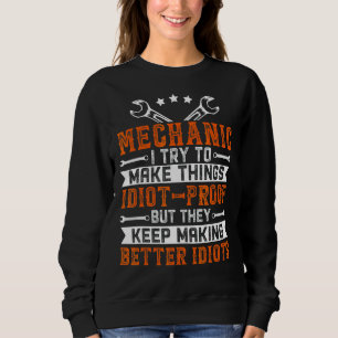 Mechanic For Men Dad Car Garage Auto Mechanics Sweatshirt