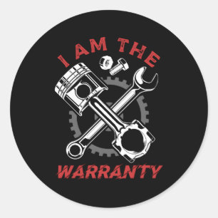 Mechanic Garage Car Car Mechanics Classic Round Sticker