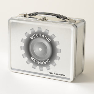 Mechanic Gear Metal Lunch Box