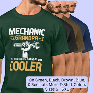Mechanic Grandpa Cooler with Wrench Tool T-Shirt