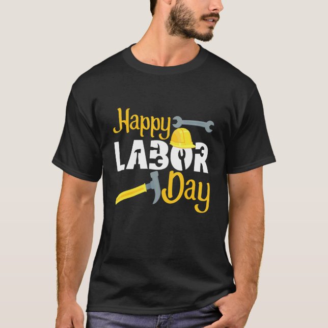 Mechanic Happy Labour Day Weekend 2021 T-Shirt (Front)
