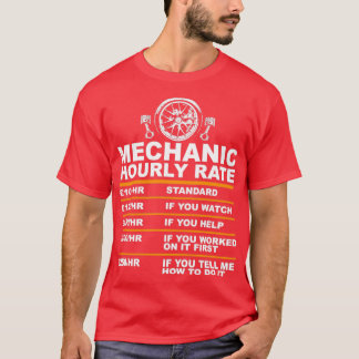 Mechanic hourly rate gbp T-Shirt