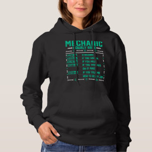 Mechanic Hourly Rate   Repairman Automotive Mechan Hoodie