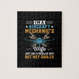 Mechanic I Am A Aircraft Mechanic Wife Jigsaw Puzzle