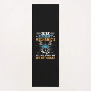 Mechanic I Am A Aircraft Mechanic Wife Yoga Mat