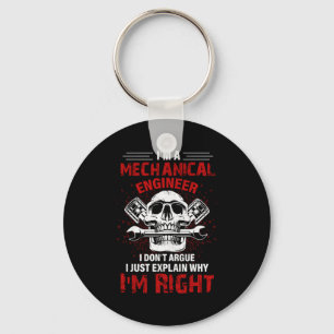 Mechanic I Am A Mechanical Engineer Key Ring