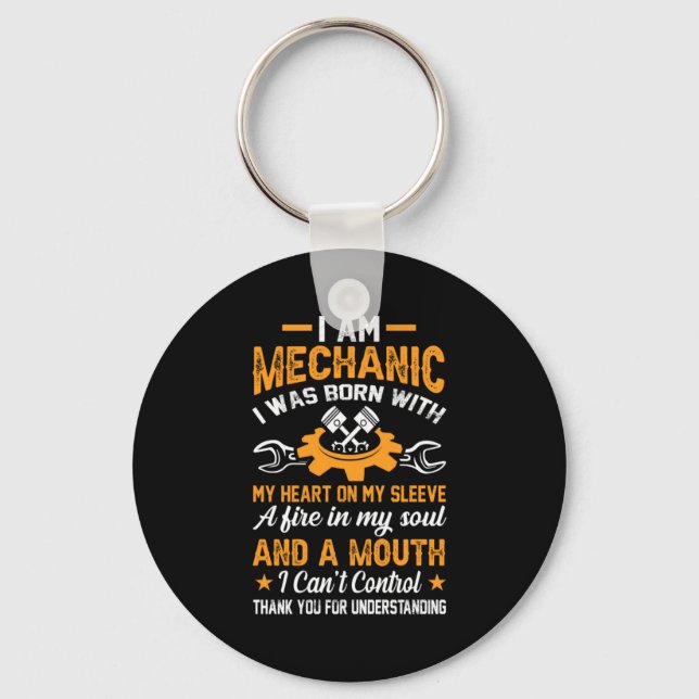 Mechanic I Am Mechanic Key Ring (Front)