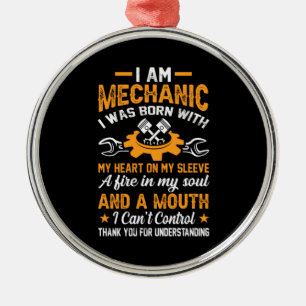 Mechanic I Am Mechanic Metal Ornament