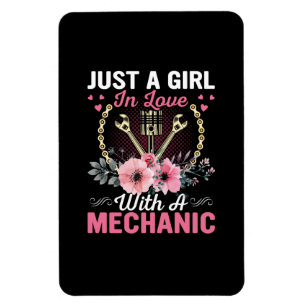 Mechanic Just A Girl In Love With A Mechanic Magnet