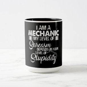 Mechanic Lovers   I Am A Mechanic Two-Tone Coffee Mug
