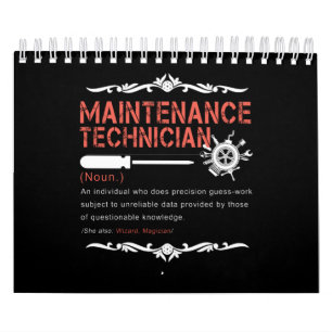 Mechanic Lovers  Maintenance Technician Definition Calendar