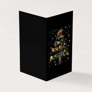 Mechanic Lovers   Mechanic Christmas Tree Business Card