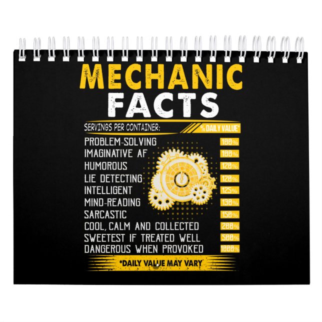 Mechanic Lovers | Mechanic Facts Calendar (Cover)