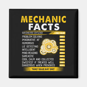 Mechanic Lovers Mechanic Facts Magnet