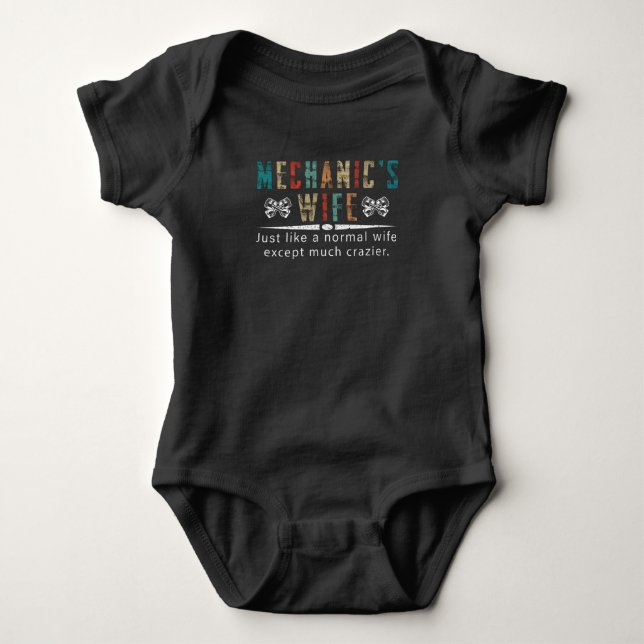 Mechanic Lovers | Mechanic's Wife Definition Baby Bodysuit (Front)
