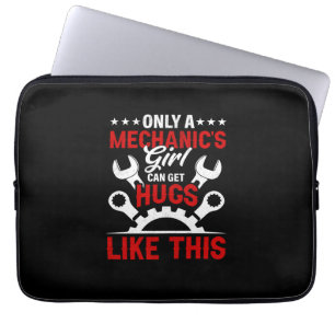 Mechanic Only A Mechanic's Girl Laptop Sleeve