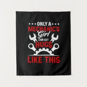Mechanic Only A Mechanic's Girl Tapestry