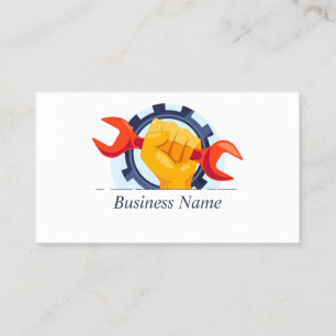 Mechanic Repair Automotive Custom Business Card