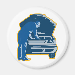 mechanic repair fixing car auto magnet