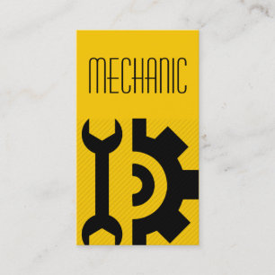 Mechanic Repair Maintenance Construction Business Card