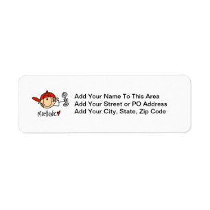 Mechanic Return Address Label