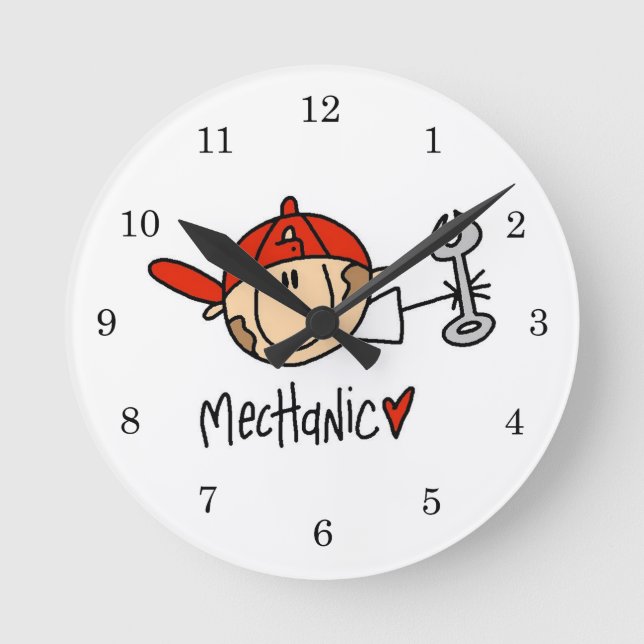 Mechanic Round Clock (Front)