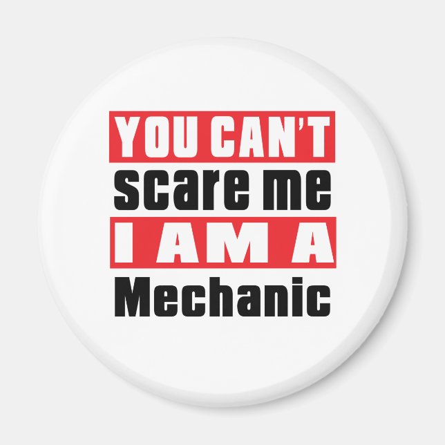 Mechanic scare designs magnet (Front)