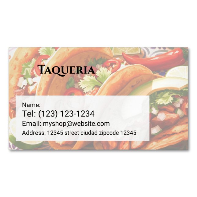 mechanic services editable   business card (Front)