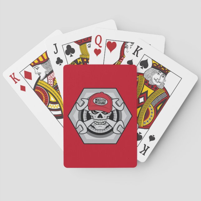 Mechanic Skull Playing Cards (Back)
