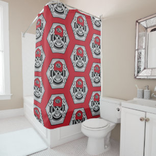 Mechanic Skull Shower Curtain