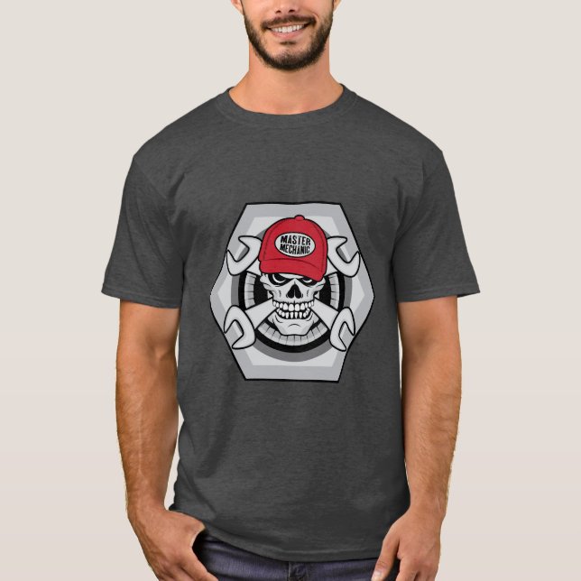 Mechanic Skull T-Shirt (Front)