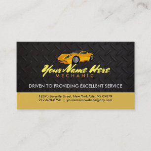 Mechanic Slogans Business Card