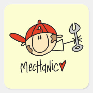 Mechanic Square Sticker