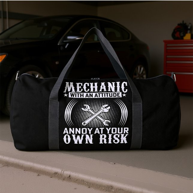 Mechanic With An Attitude Duffle Bag (Creator Uploaded)