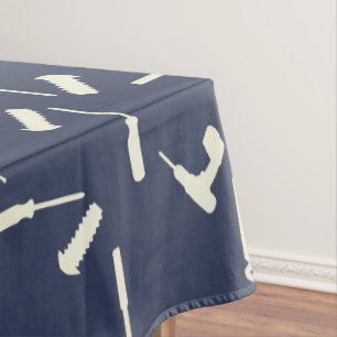 Mechanic Workshop Tools Pattern Tablecloth