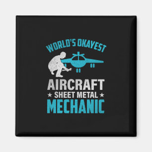 Mechanic World's Okayest Mechanic Magnet
