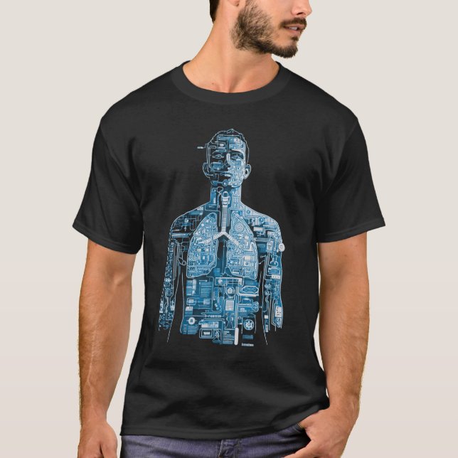 Mechanical Anatomy — Breathing System T-Shirt (Front)