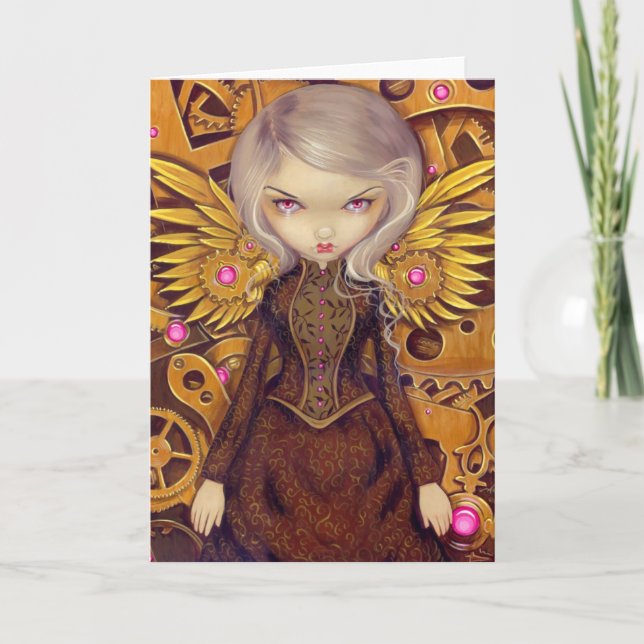 "Mechanical Angel II" Greeting Card (Front)