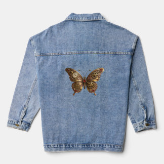 Mechanical Beauty in Flight Denim Jacket