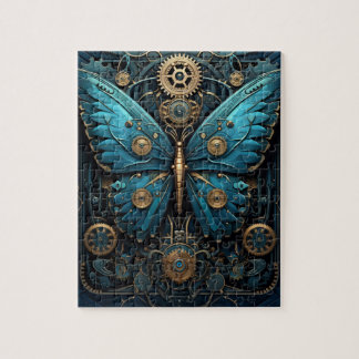 Mechanical Blue Monarch Butterfly Puzzle
