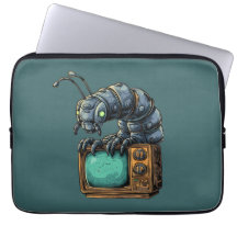 Mechanical Bug Vintage TV Laptop Sleeve