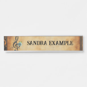 Mechanical  clef  door sign