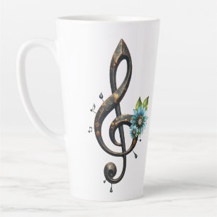 Mechanical clef latte mug